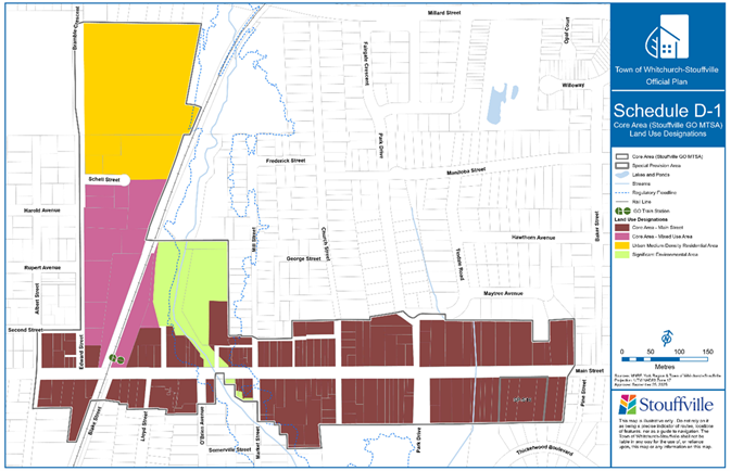Land Designations Map with various zones highlighted